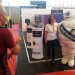 L'omino Michelin con Patrizia dalla Rosa di Garmont