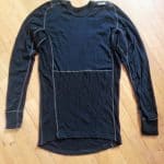 La parte frontale della Devold wool mesh man shirt merino light