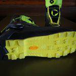 Dettaglio della suola dello scarpone Scarpa Alien RS