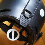 Dettaglio del retro del casco Alpina Spine