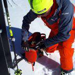 Salewa Winter Train 26 utilizzo della tasca protetta per pelli e ramponi