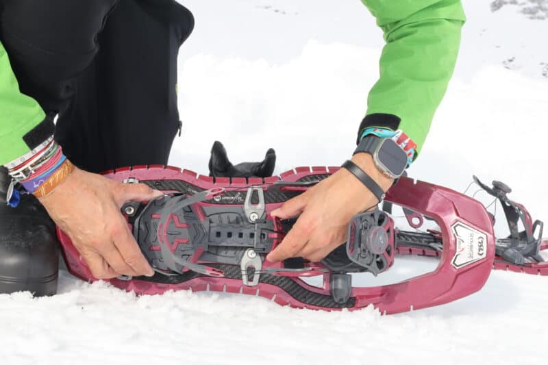 Regolazione del carrello della ciaspola TSL Hyperflex Instinct.