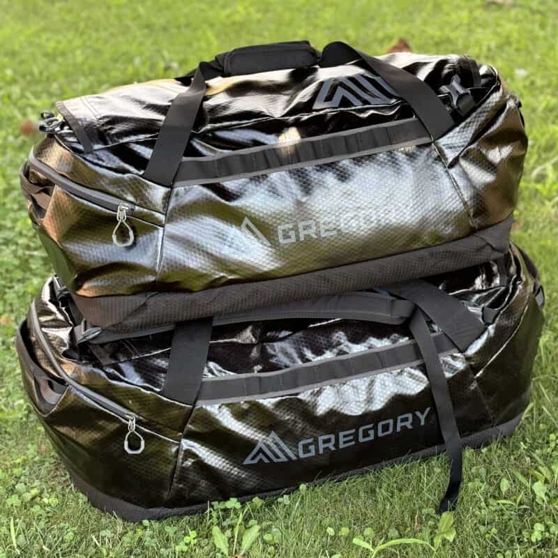 Gregory Alpaca 100 L, sotto, e Alpaca 60L.